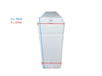Frischwassertank Radkasten ca. 90 l für Ducato, Boxer, Jumper; Variante 1 Beifahrerseite