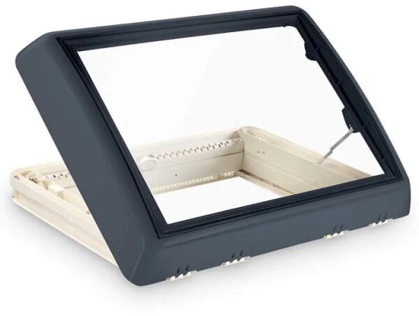 Dometic Midi Heki Style lanterneau/dôme de toit à manivelle, gris, 500x700mm