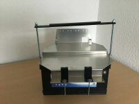 Batteriehalter aus Blech mit Bügel, auch für 2...