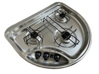 Dometic Edelstahl-Gaskocher, 3-flammig