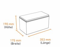 Batterie Exide EQ800 AGM Versorgungsbatterie 12V 95Ah