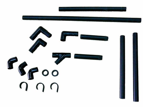 Kit avec tuyaux et fixations pour réservoir deaux usées, pour camping-car