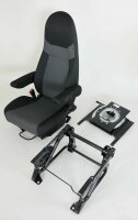 Aguti Pilotensitz-SET 2 Armlehnen Fahrer/Beifahrer + Drehkonsole + Untergestell