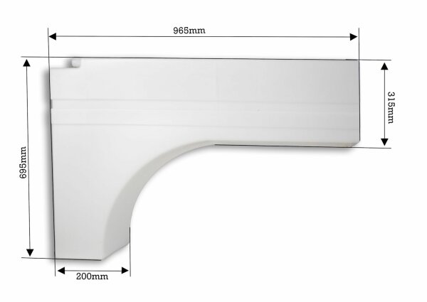 Réservoir d’eau pour passage de roue - Ducato, Boxer, Jumper  différ. options