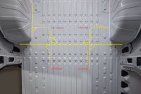 Réservoir eaux usées 75L pour camping-car, fixation sous plancher, diff. options