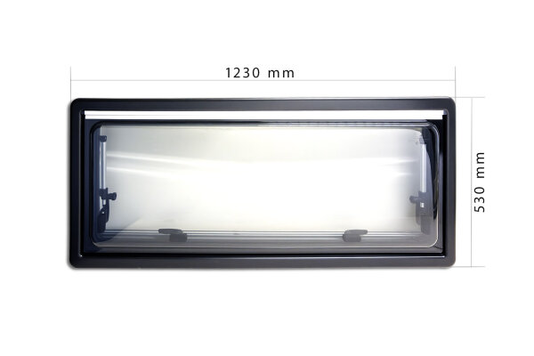 PrimeVan Ausstellfenster 1200 × 500 mm – Doppelverglast für Wohnmobil