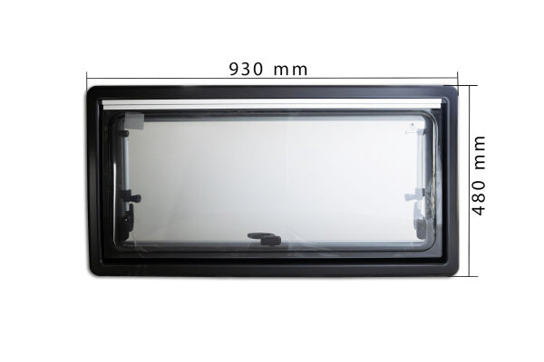 PrimeVanFenêtre à battant 900×450mm Double vitrage Pour camping-car
