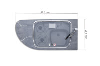 Plan de travail 982mm pour cuisine avec réchaud...