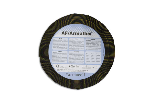 Armaflex AF Tape 50 mm x 3 mm – 15 m Rolle, selbstklebend, schwarz