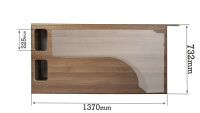 Schrank für Frischwasser Radkastentank 90 Liter