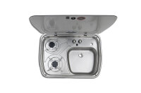 Dometic Kochfeld mit Spüle und Glasdeckel 2-flammig HBS1102I