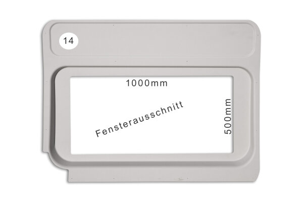 Kunststoffverkleidung Schiebetür (BF) (14) mit Fensterausschnitt Ducato/Jumper/Boxer ab 06, Movano C ab 2022